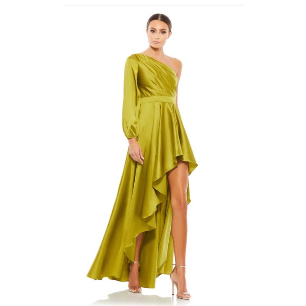 Mac Duggal 49141 High Low One Shoulder Flowy Gown 8